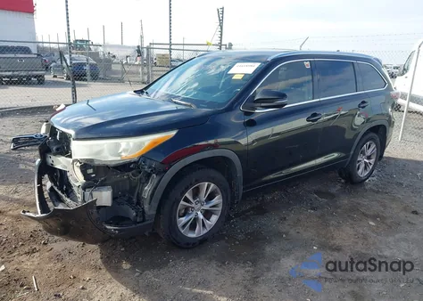2014 Toyota Highlander Xle V6 z USA, uszkodzony, nr VIN 5TDKKRFH6ES032315